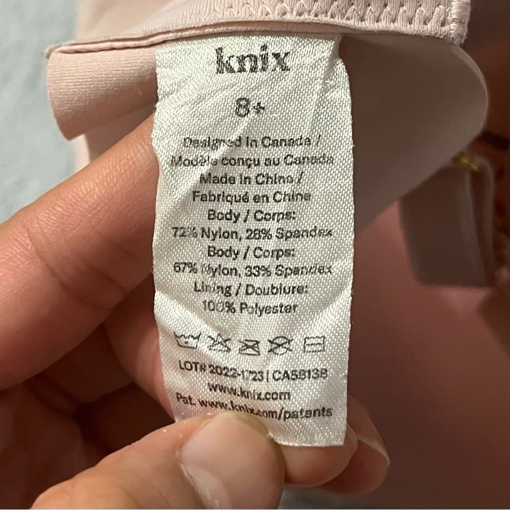 KNIX WingWoman Light Pink Contour Bra Size 8+ - Picture 8 of 12